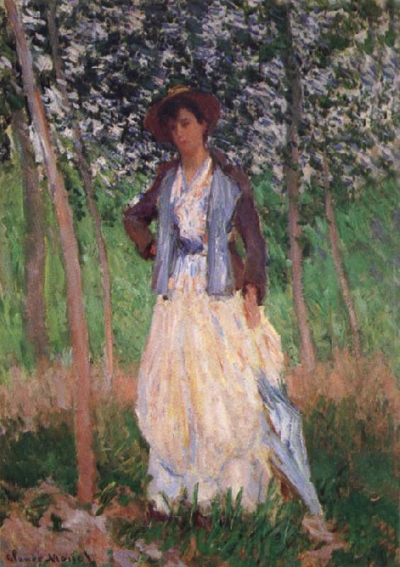 Claude Monet Taking a Walk Norge oil painting art